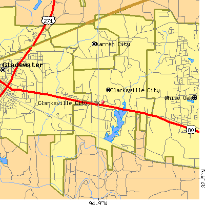 Clarksville City map