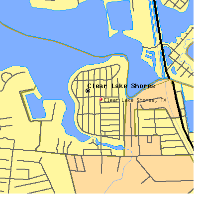 Clear Lake Shores map