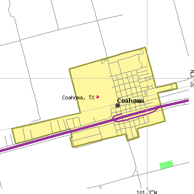 Coahoma map
