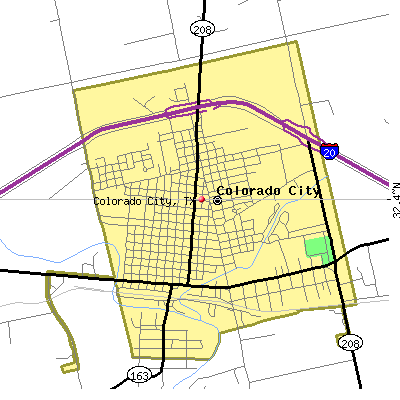 Colorado City map