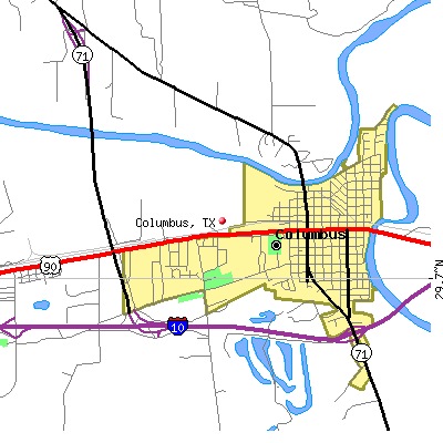 Columbus map