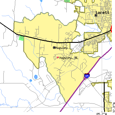 Huguley map