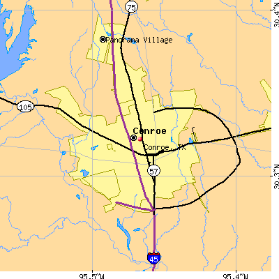 Conroe map