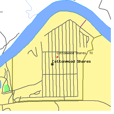 Cottonwood Shores map