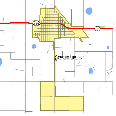 Crosbyton map