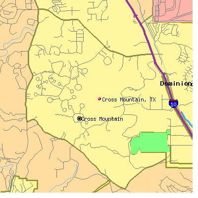 Cross Mountain map