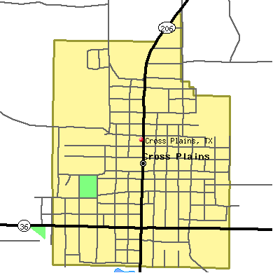 Cross Plains map