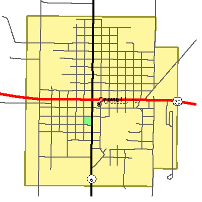 Crowell map