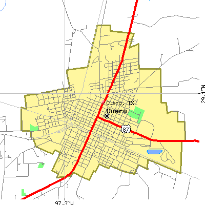 Cuero map
