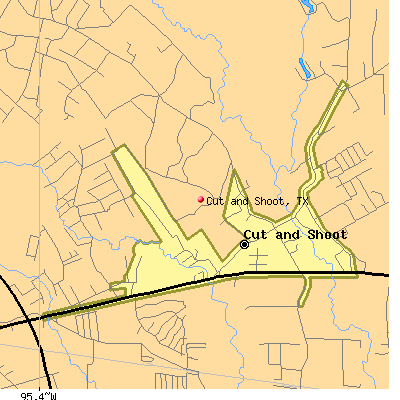 Cut and Shoot map