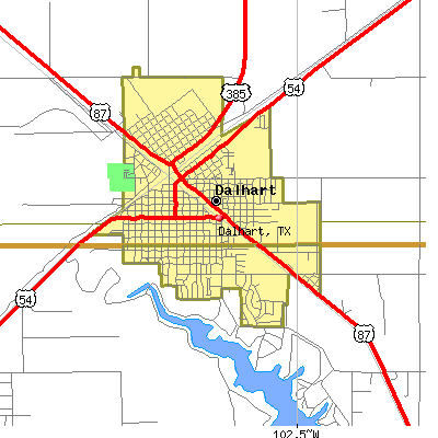 Dalhart map