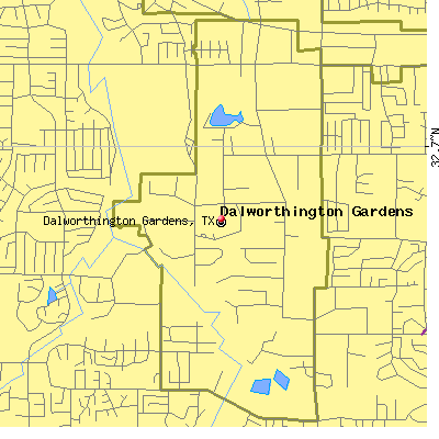 Dalworthington Gardens map