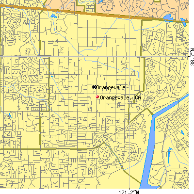 Orangevale map