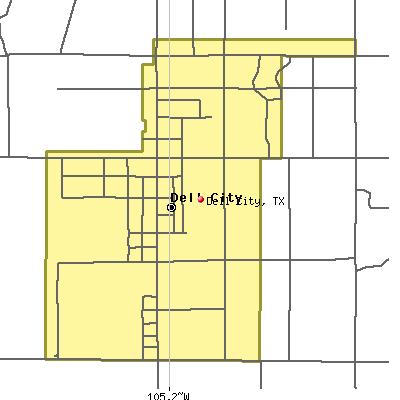 Dell City map