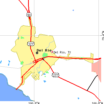 Del Rio map