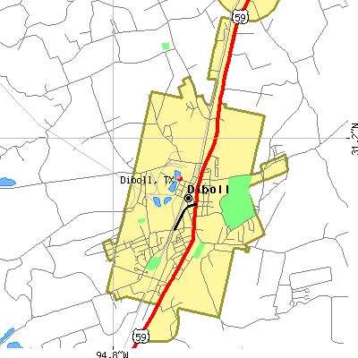 Diboll map