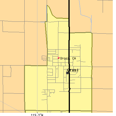 Orosi map