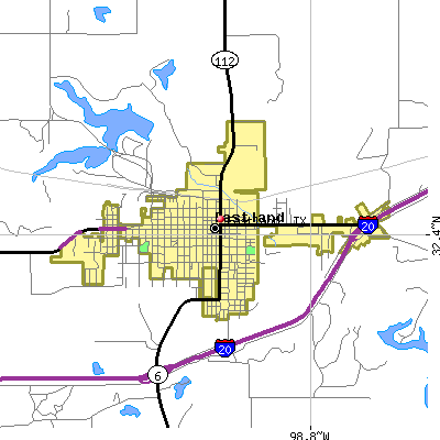 Eastland map