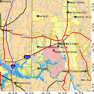 Huntsville map