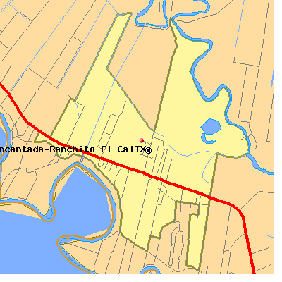 Encantada-Ranchito El Calaboz map