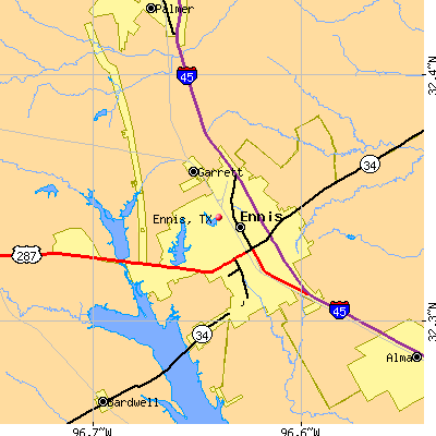 Ennis map