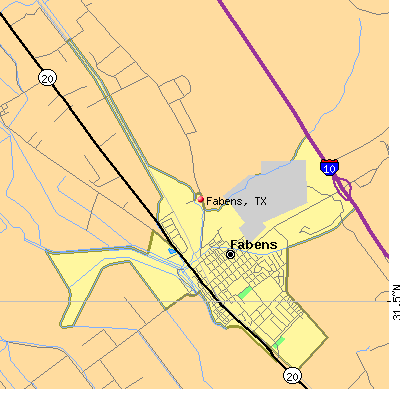 Fabens map