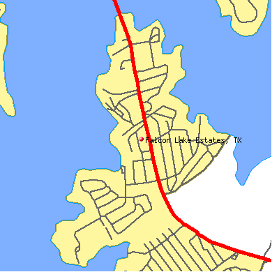 Falcon Lake Estates map