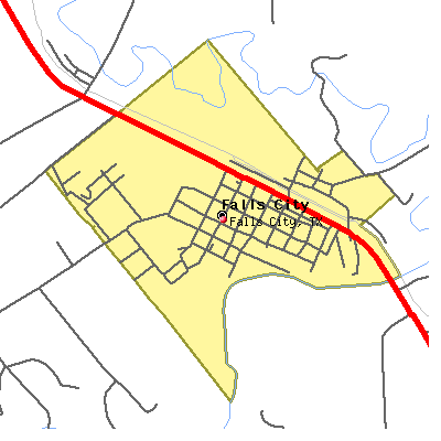 Falls City map