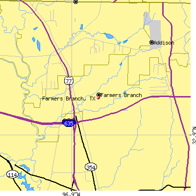Farmers Branch map