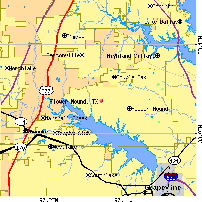 Flower Mound map