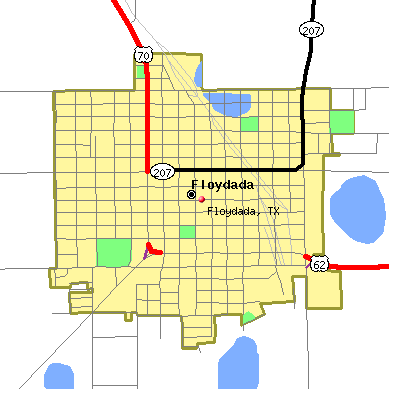 Floydada map