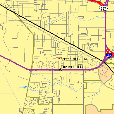 Forest Hill map