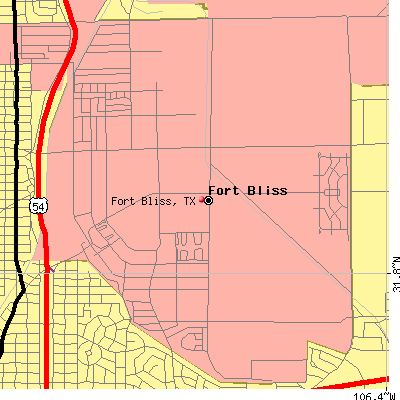 Fort Bliss map