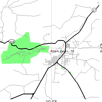 Fort Davis map