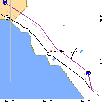 Fort Hancock map