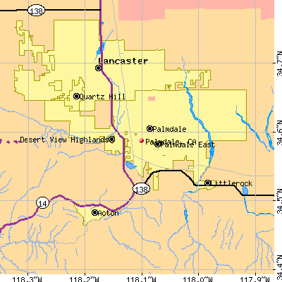 Palmdale map