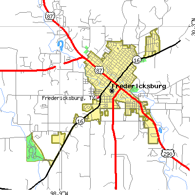 Fredericksburg map