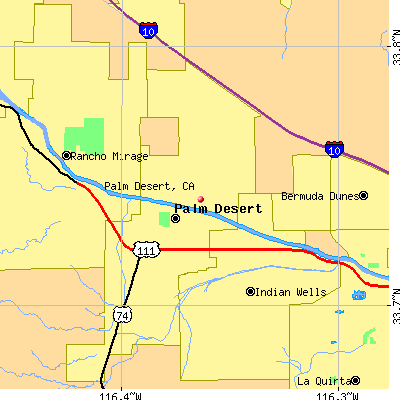 Palm Desert map
