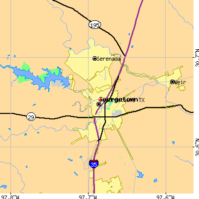 Georgetown map
