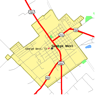 George West map