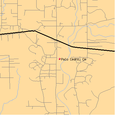 Palo Cedro map