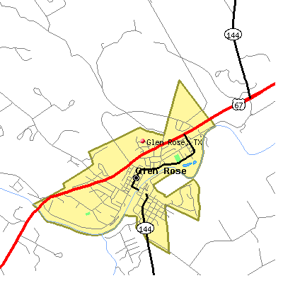 Glen Rose map