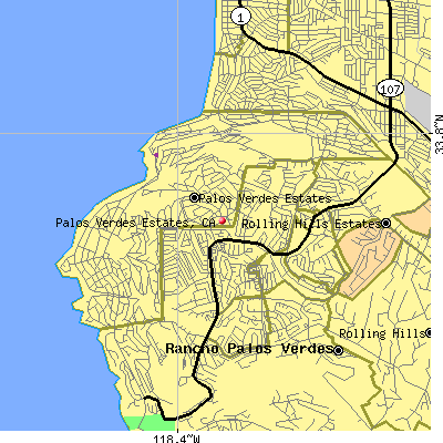 Palos Verdes Estates map