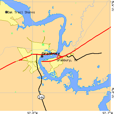 Granbury map