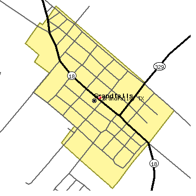 Grandfalls map