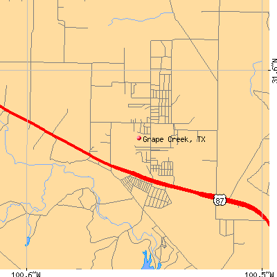 Grape Creek map