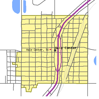 Hale Center map
