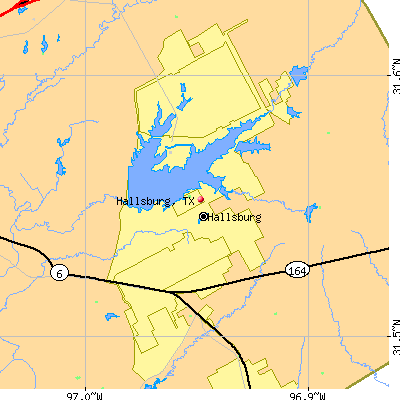 Hallsburg map