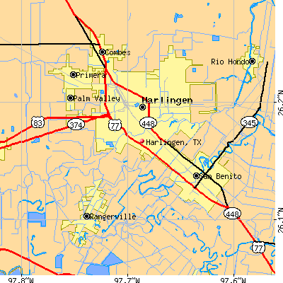 Harlingen map