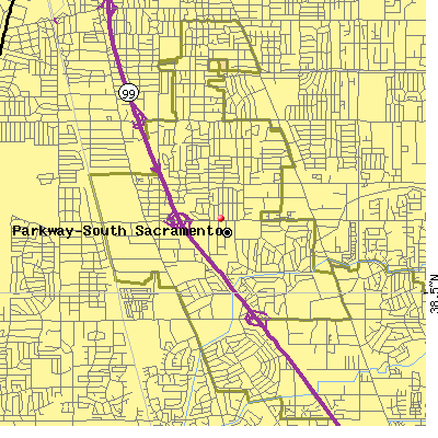 Parkway-South Sacramento map